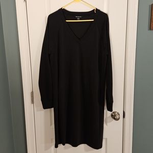 Athleta tall black sweatshirt dress